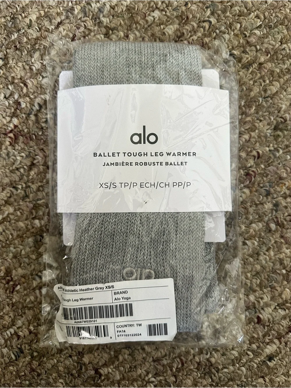 Alo Yoga Ballet Tough Leg Warmers (Athletic Heather Grey)